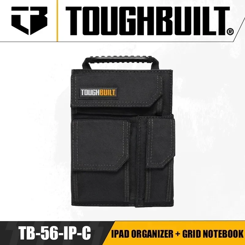 

TOUGHBUILT TB-56-IP-C IPad Organizer + Grid Notebook Portable Tablet Work Bag Wear-resistant and Waterproof Bag