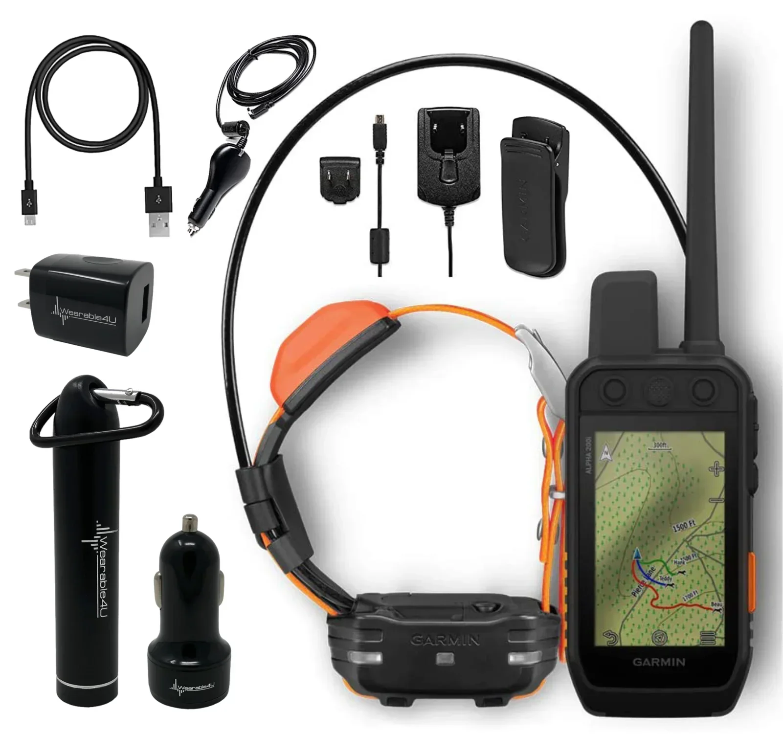 SUMMER SALES DISCOUNT ON AUTHENTIC Garmins Alpha 200i/T 5 T5 Dog Tracking System Collar Bundle