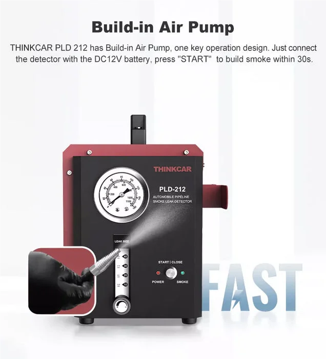 PLD 212 Pld 212 Turbo Modus EVAP Modus Rook Tester Professionele Auto Pijpleiding Rooklek Detector Diagnostic Tool