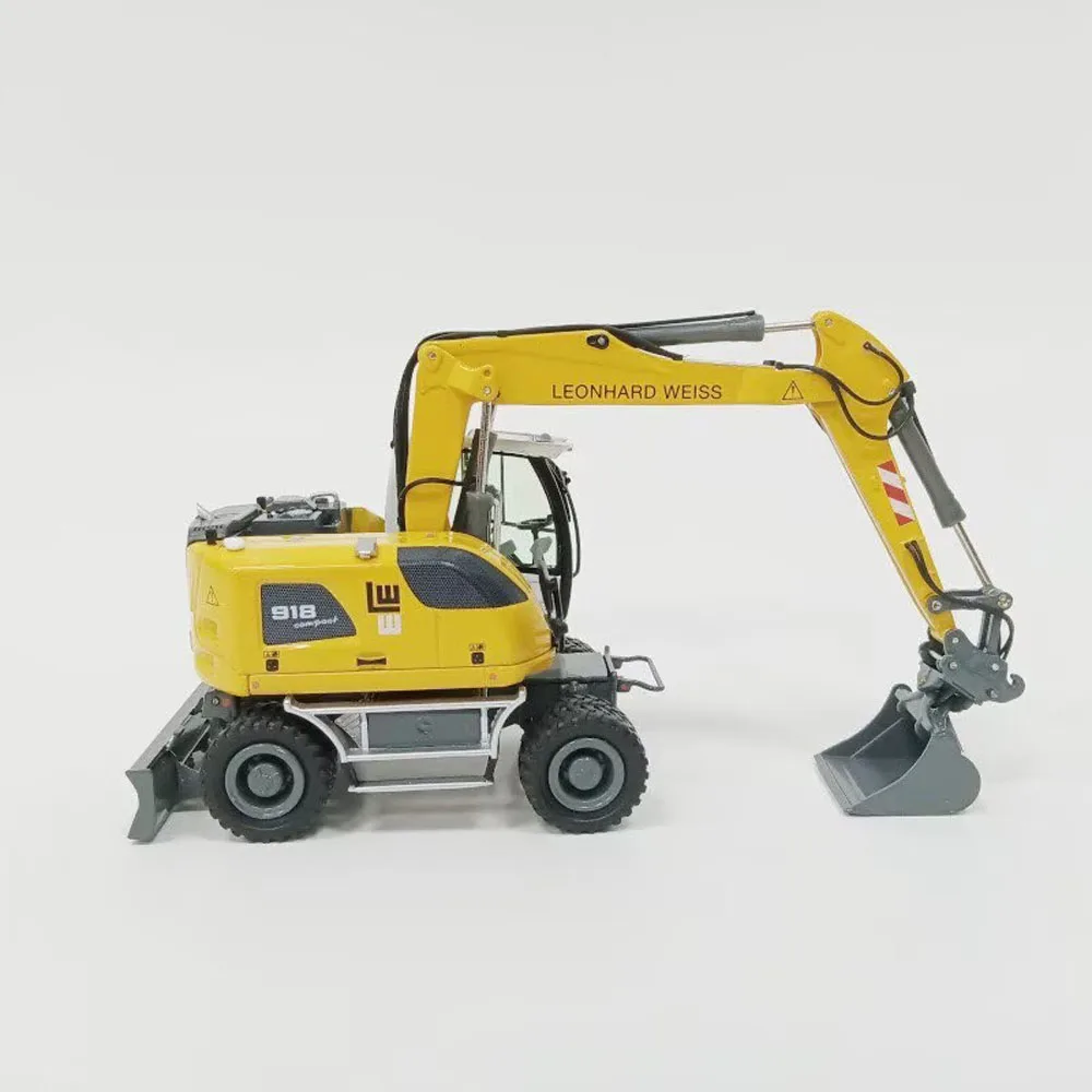 @2 Color@ 1:50 Scale Diecast Model A918 Wheeled Excavator LEONHARD WEISS Collectible Gift Toy Scene Matching Static Display