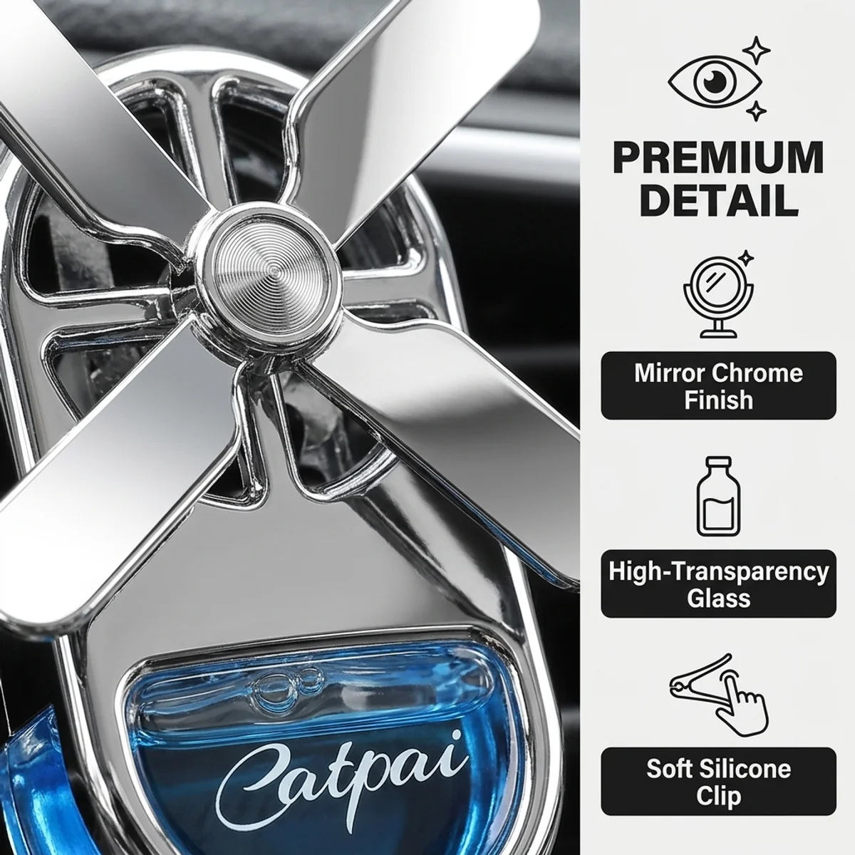 

New Car Aromatherapy Air Freshener Rotating Propeller Vent Fragrance Aromatherapy Creative Mini Perfume Decoration Accessories