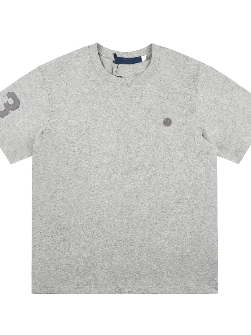 Loose Fit round Neck Short Sleeve Cotton T-Shirt Men's Summer Breathable Moisture Wicking Grey Top Single 2026 Style