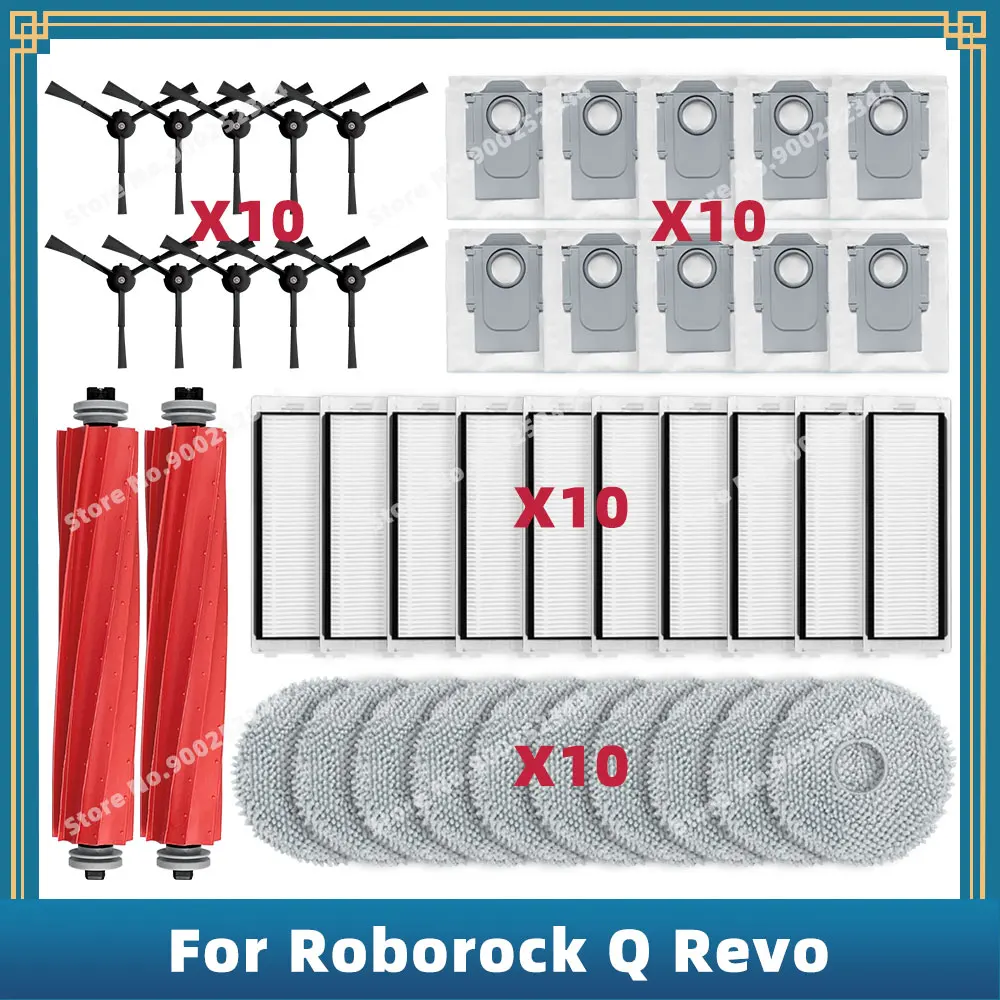 Compatibile per Roborock Q Revo Robot aspirapolvere pezzi di ricambio di ricambio accessori spazzola laterale principale filtro Hepa Mop sacchetto della polvere