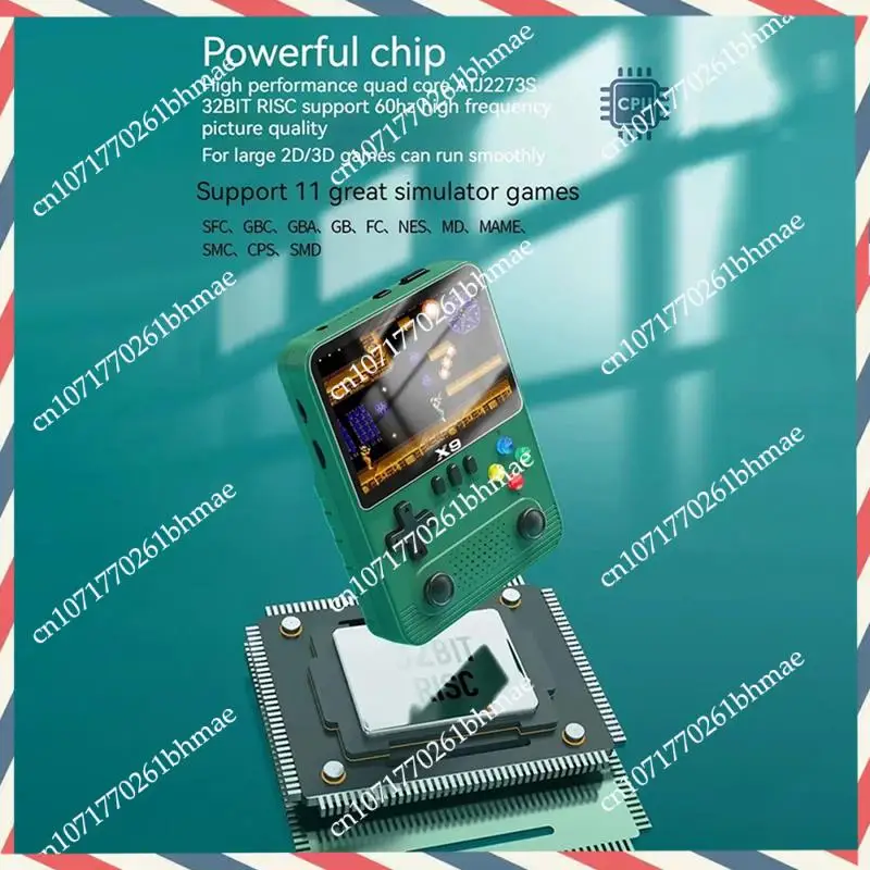 

-A21Z X9 Портативная игровая консоль 10000+ игр 3,5-дюймовые двухплееры 2000 мАч для GBA GBC NES Для 11 видов симуляторов Простота в использовании