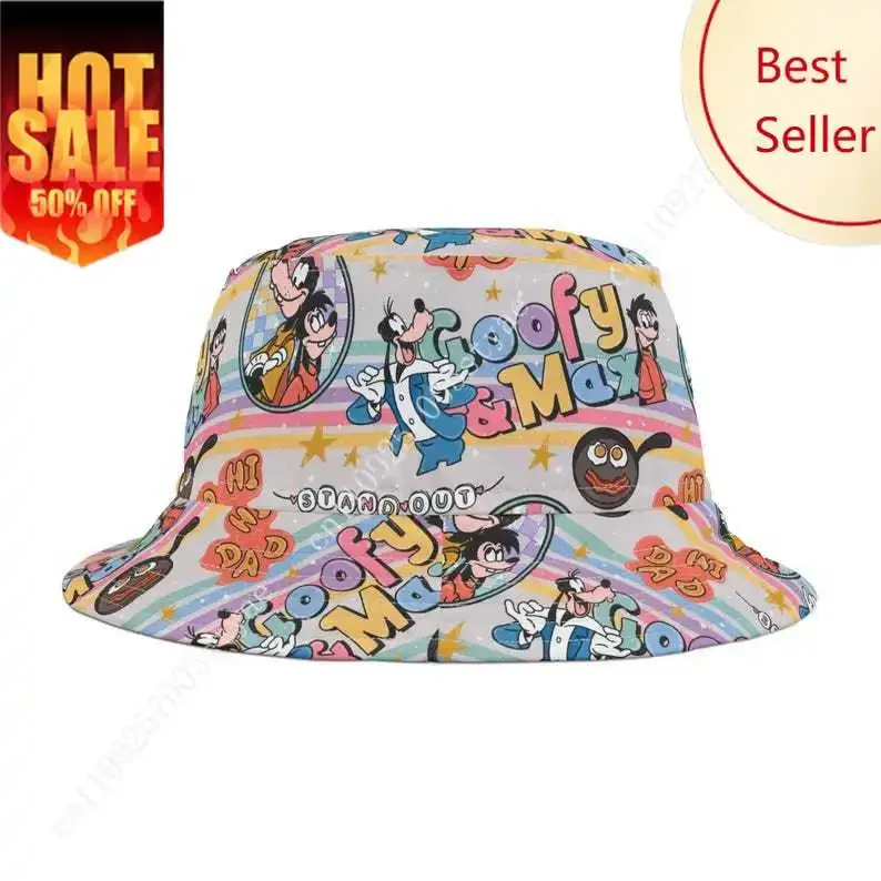 

Кепка Goofy Max Goof Troop с героями мультфильмов Диснея, мужская и женская панама, рыболовная шляпа, украшение для вечеринки, праздничный подарок, солнцезащитная шляпа