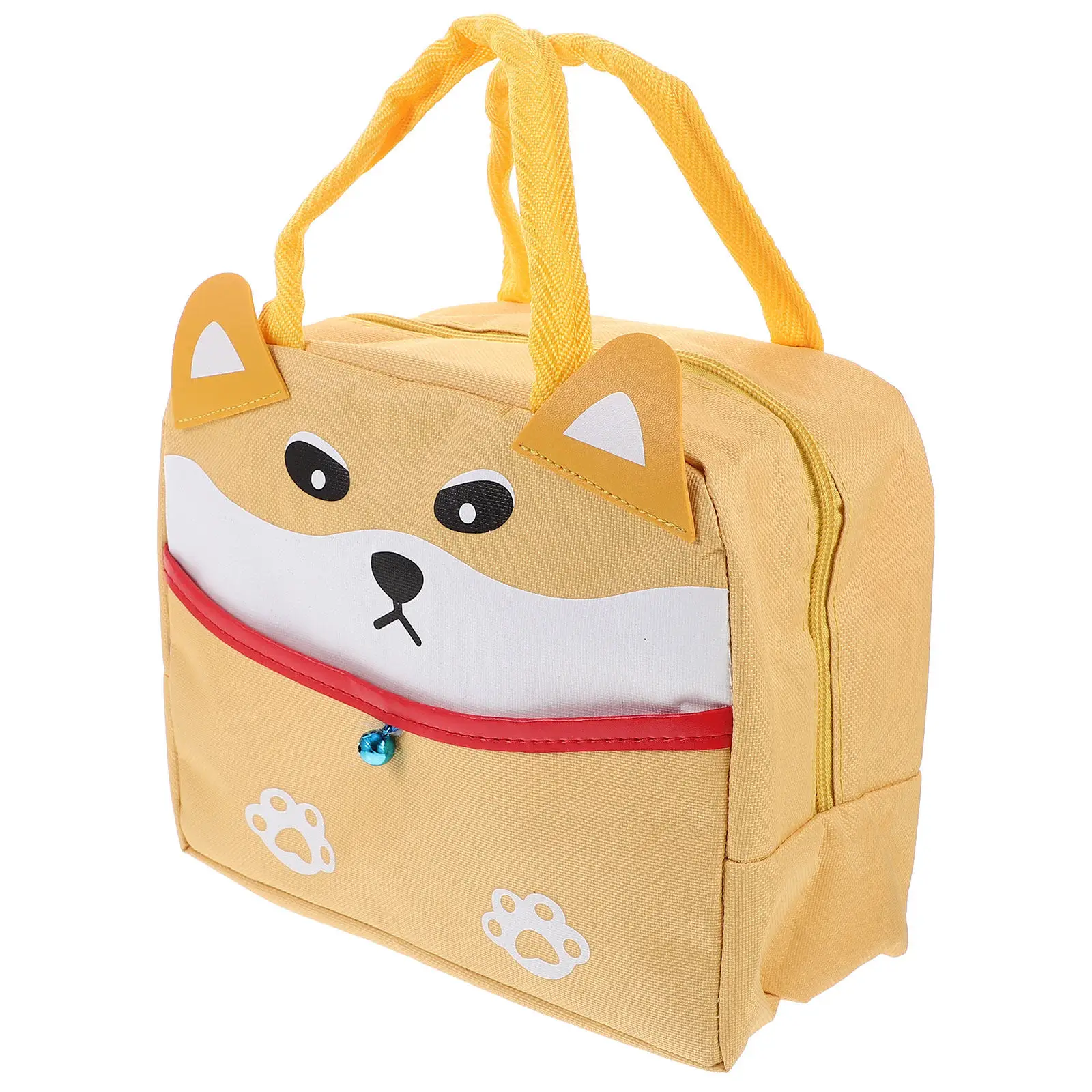 

Portable Students Bento Insulated Lunch Bag Cartoon Design Handle Lightweight Thermal Lunch Tote Pouch Picnic Food Storage