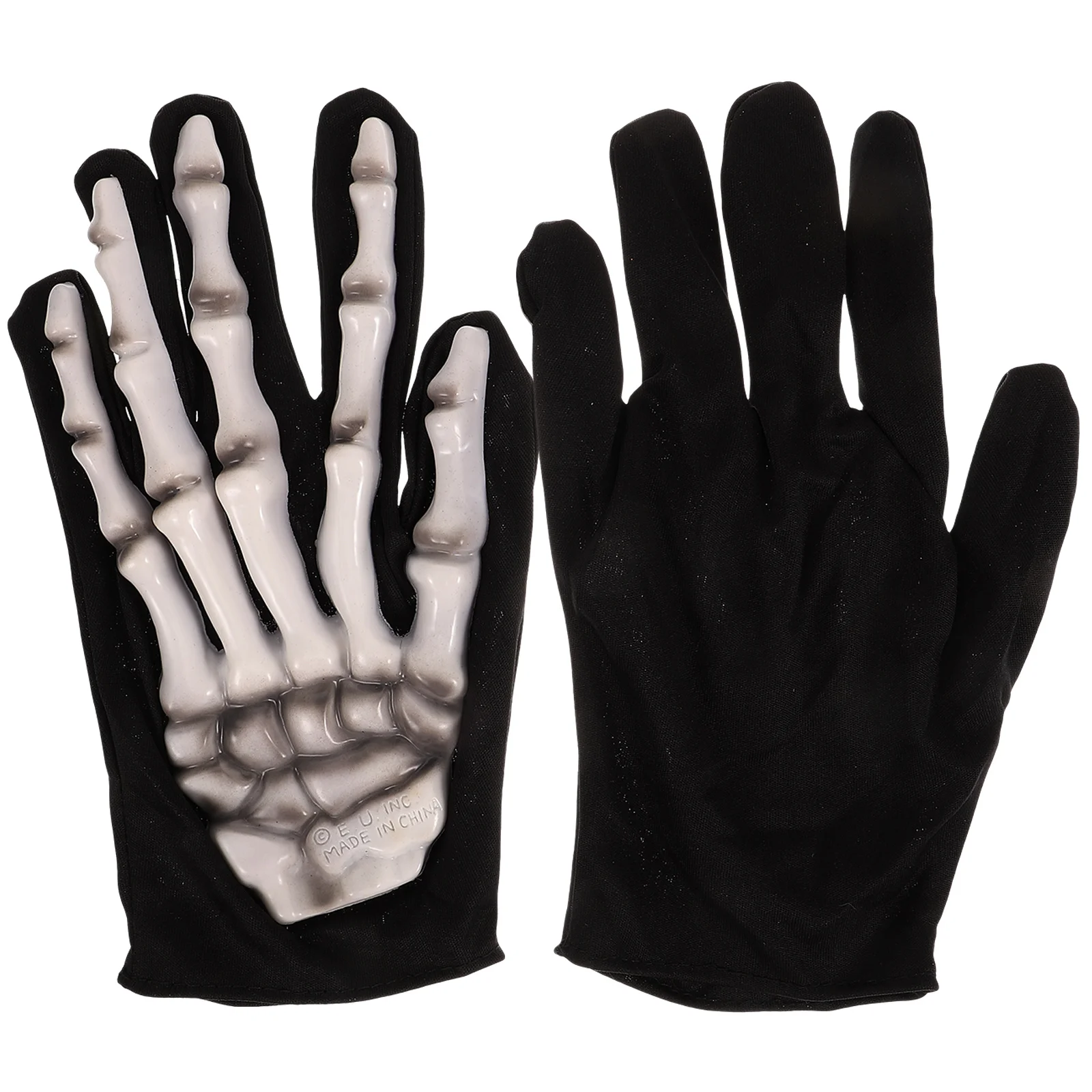 Guantes de Halloween Unisex para adultos, guantes cortos de dedo completo para mujeres, mitones góticos de Cosplay elásticos, accesorios de fiesta, nuevo, 1 par