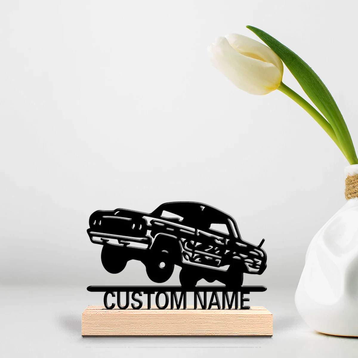 1pc Beauty Personalized Custom car Metal Statues Metal & Wooden Decor for Bedrooms Nurseries Celestial-Themed Spaces Boho Chic