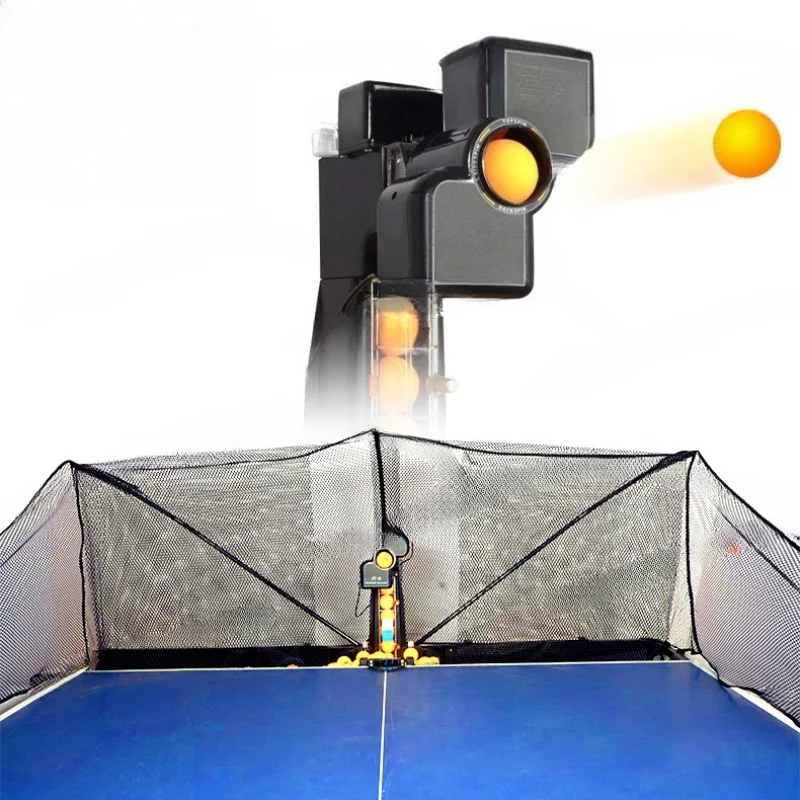 

Полностью автоматический тренажер для настольного тенниса с сеткой и роботом