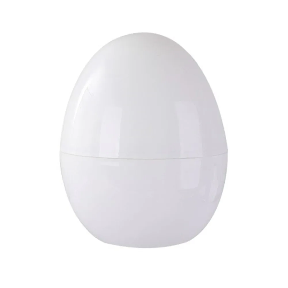 Vaporizador de huevos multifuncional con forma de huevo, 4 rejillas, vaporizador de huevos blanco profesional, máquina para hacer huevos cocidos en microondas rápido para dormitorio