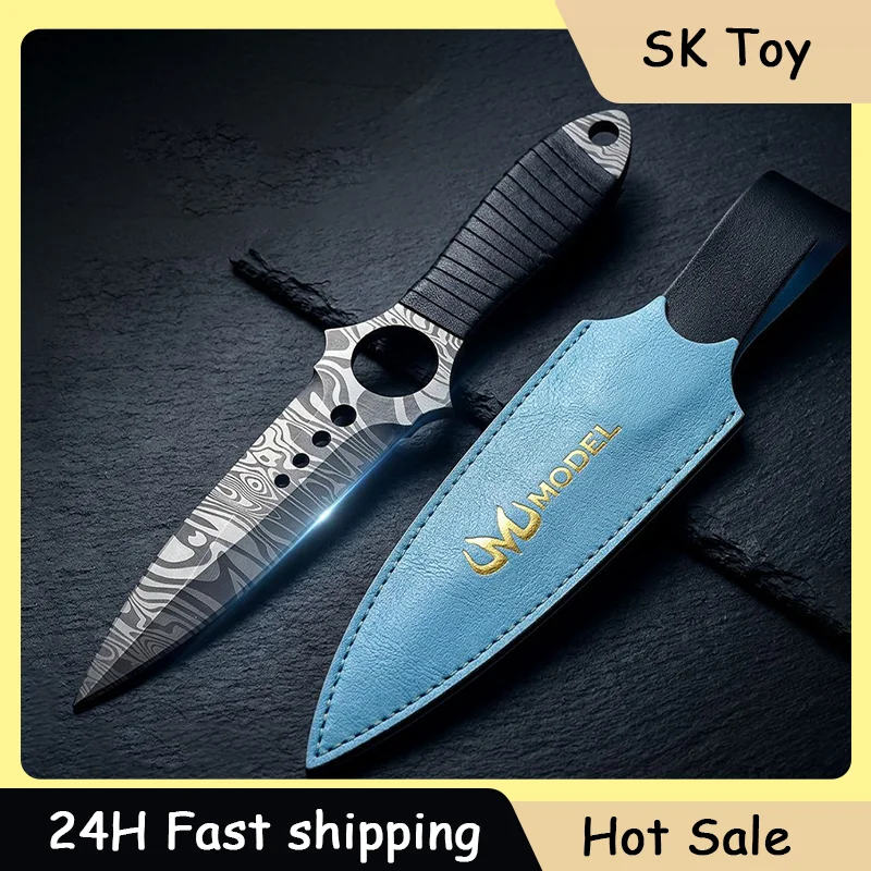 26cm GO'S Game M9 Knife Series Toy Sword Crimson Web Melee Claw Knife All Metal Crafts Desktop Ornament Boys Gifts Collections
