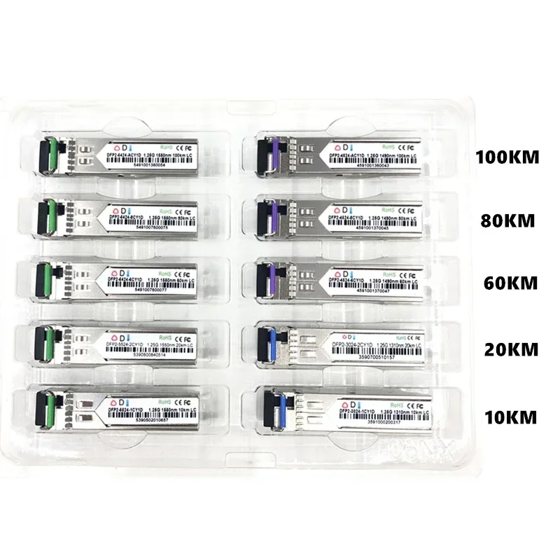 lc-sfp-fiber-optic-module-125g-lc-10-20-60-80-100km-1310-1490-1550nm-single-fiber-sfp-optical-compatible-with-mikrotik-cisco