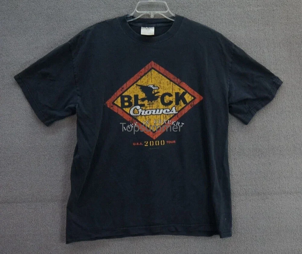 

Blacks Crowes Live In Concert U.S.A. 2000 Tour Tee Shirt Black Size Xl