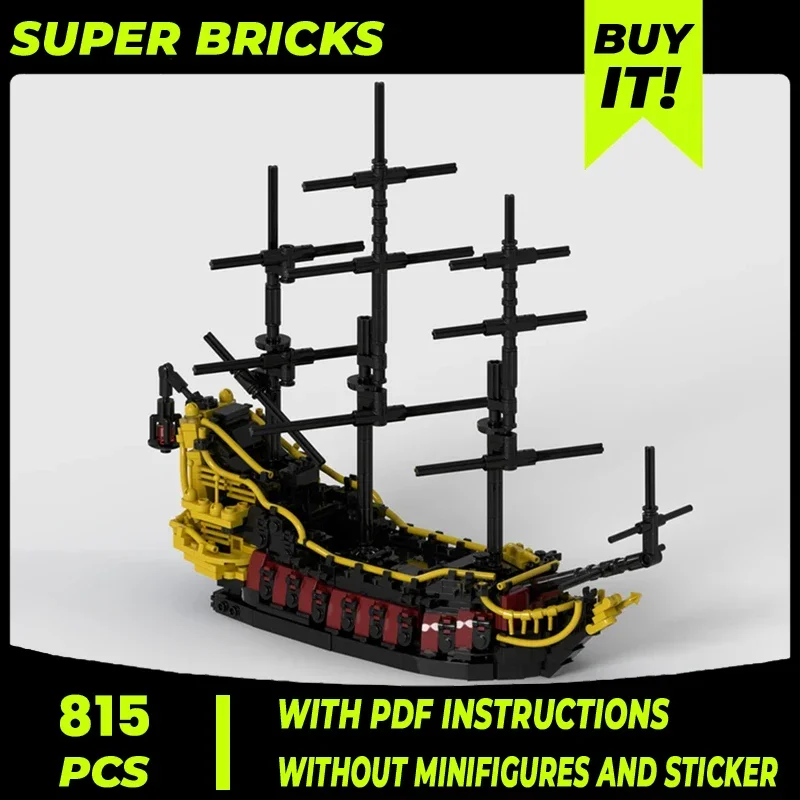 

Sailing Ship Model Moc Building Bricks Revenge Queen Boat Technology Modular Blocks Gifts Christmas Toys DIY Sets Assembly