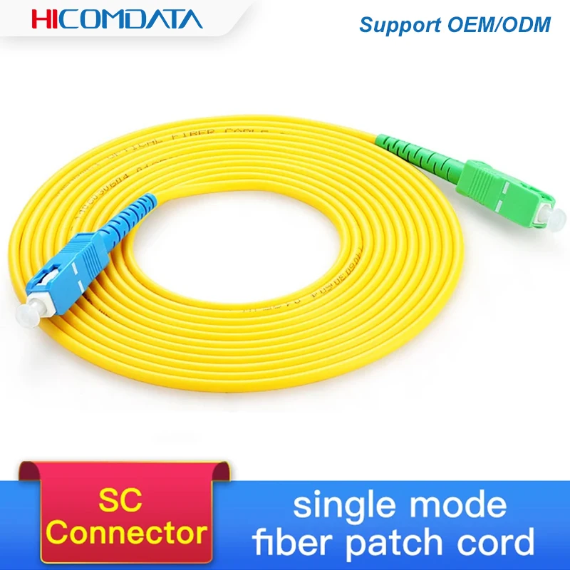 10pcs SC APC-UPC Singlemode Fiber Optic Patch Cable SC SM 2.0 mm 9/125um FTTH Fiber Patch Cord Optical Fiber Jumper 3m 10m 30m