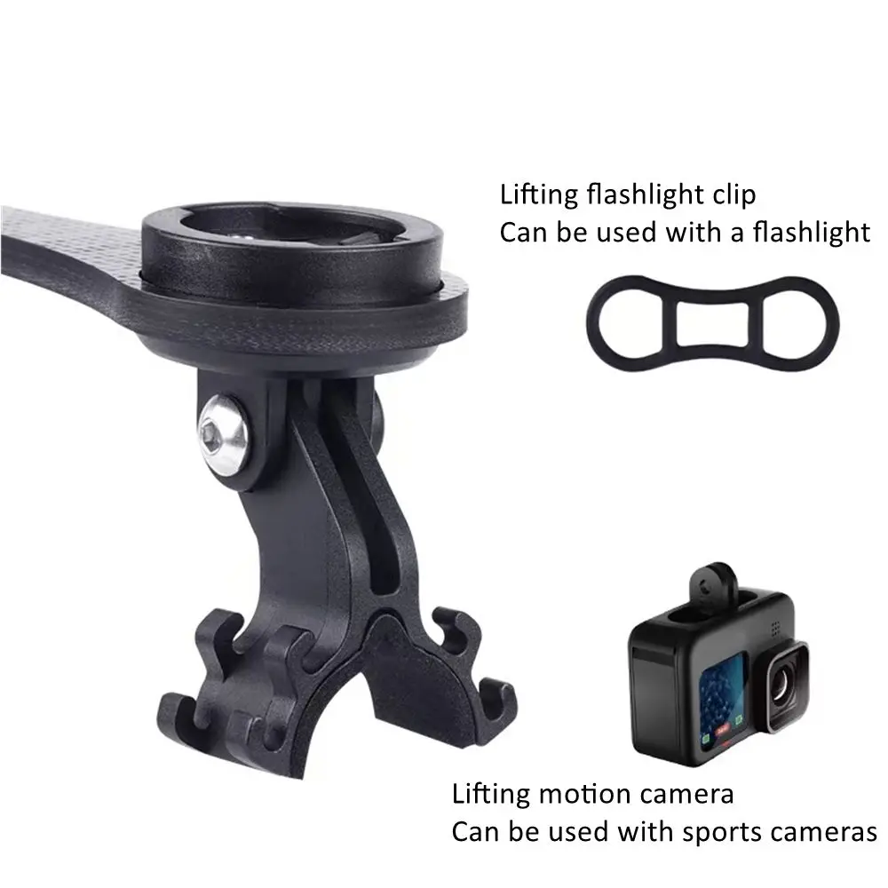 Bicycle Computer Extended Holder Carbon Fiber Bracket Road Bike Stopwatch Speedometer Mount Holder For Garmin Bryton Light Stand