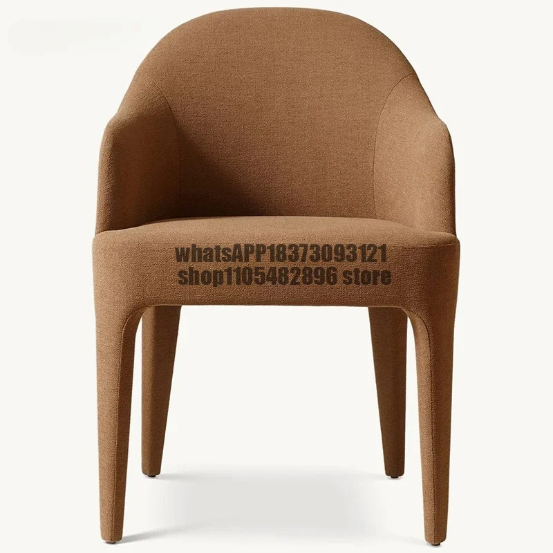 High-End Home Fabric Dining Chair with Backrest Makeup Stool Wind Leisure