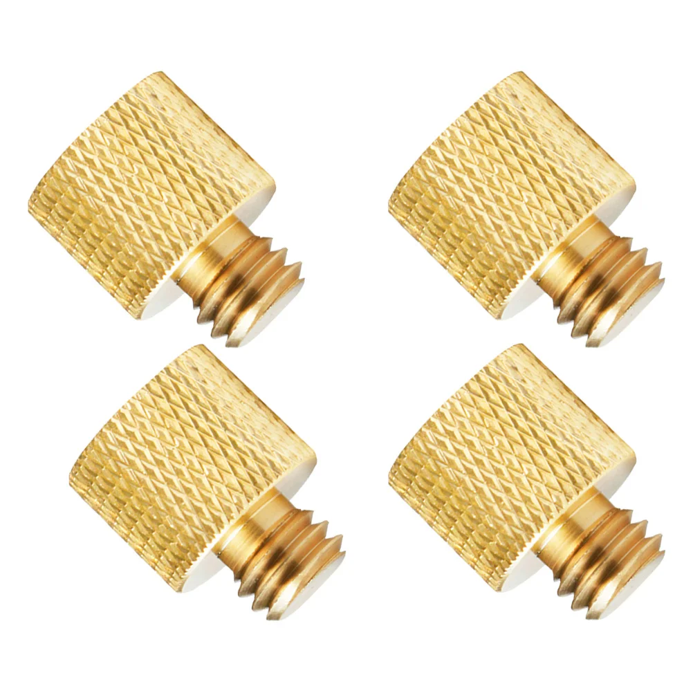 

4 PCS Mount Adaptor 1/4 Female 3/8 Adapter Camera Tripod Slotted Screw Light Stand