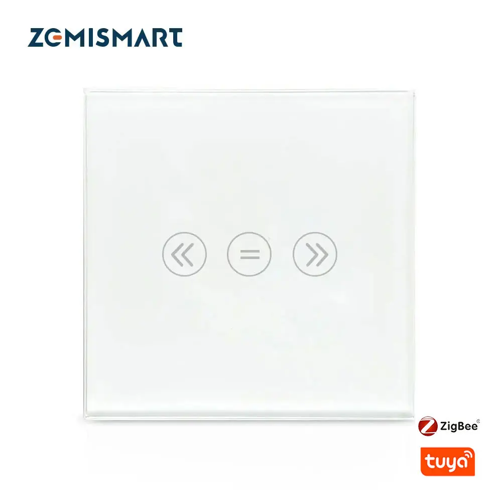 Zemismart Tuya Zigbee Curtain Switch Timer Control For Electric Curtain Motorized Roller Shade Blinds Alexa Google Home