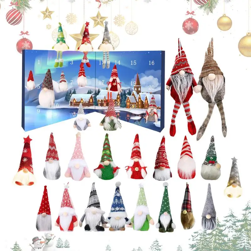 

2024 Christmas Gnome Advent Calendar Christmas Advent Calendar 20 Day Christmas Advent Calendar With Collectible Gnome Dolls