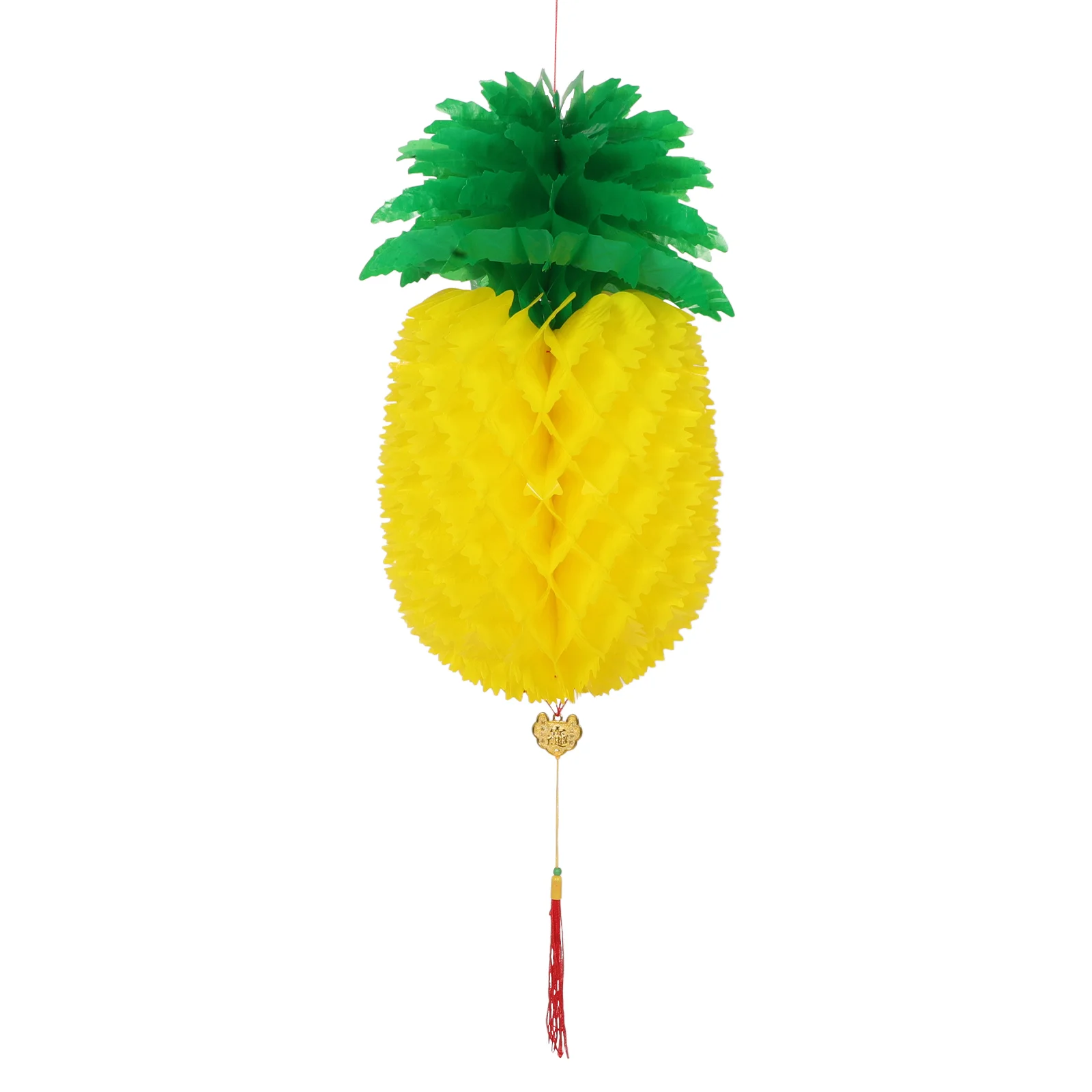 

Lanterns Pineapple Large Honeycomb Tropical Fruit Decorations Tissue Hanging Seaside