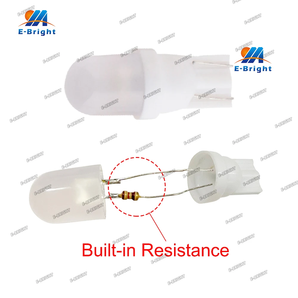 10PCS AC DC 6V 6.3V Led Bulb for Pinball Light Machine Light Milk White 194 T10 #555 Wedge Pinball Game Machine Led Bulbs