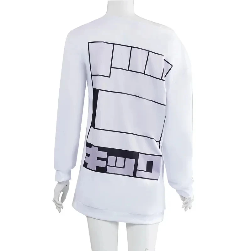 

A;3\v,7'd/Momo Ayase Anime Cosplay Costume Aira Shiratori White Shirt Loose Collar Home Daily Suit Girl Female W;3'F,6c;3;h\7.l/