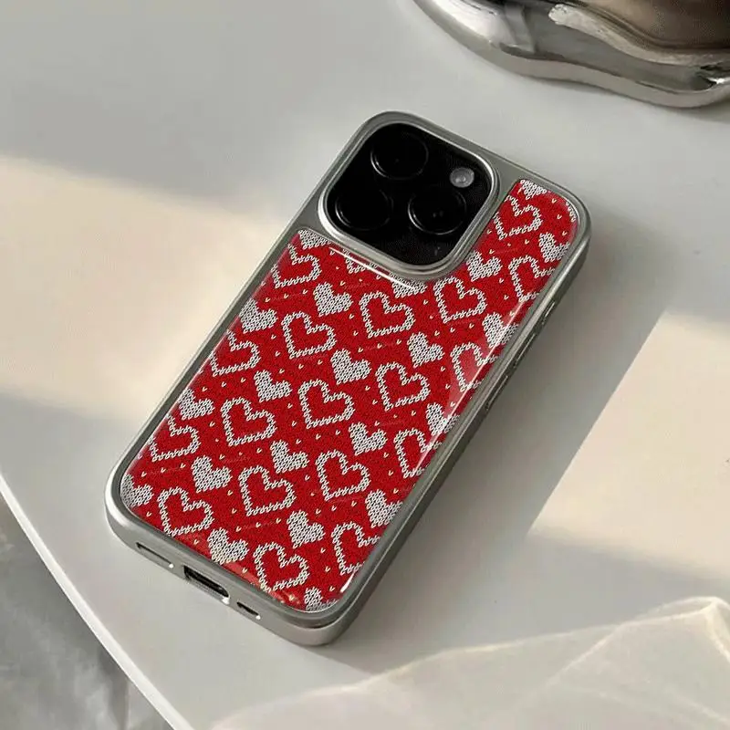 Wellenmuster Silberkante Epoxy Handyhülle TPU Sturzsicher für iPhone XR/11/12/13/14/15/16/17 Pro Max