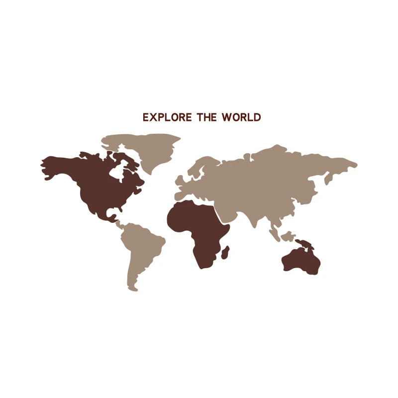 

Felt map photo wall travel foot clock in the world ins living room decorative board porch background sticker free punching