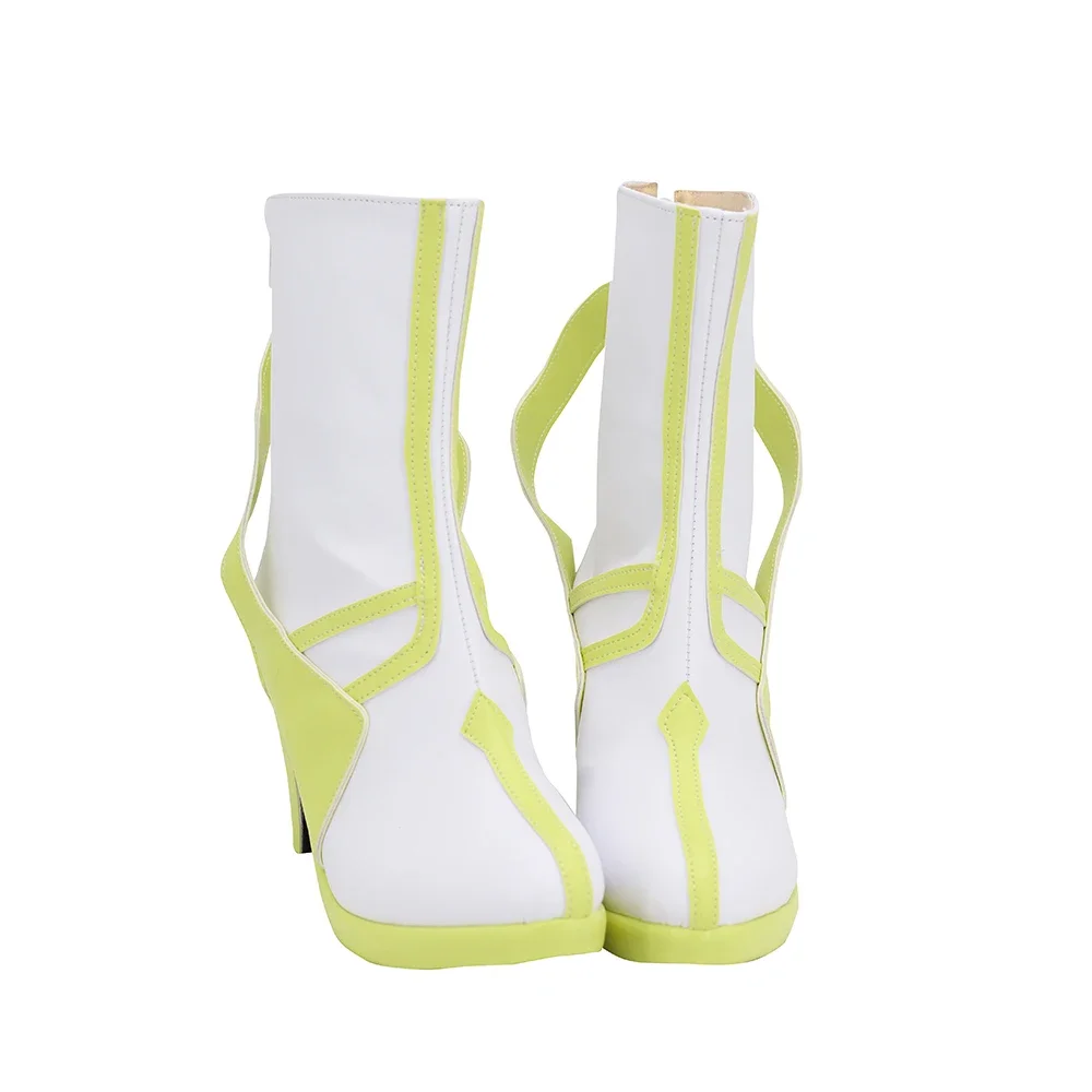Sword Art Online Alicization Leafa Cosplay Boots High Heel White Shoes Custom Made (2)