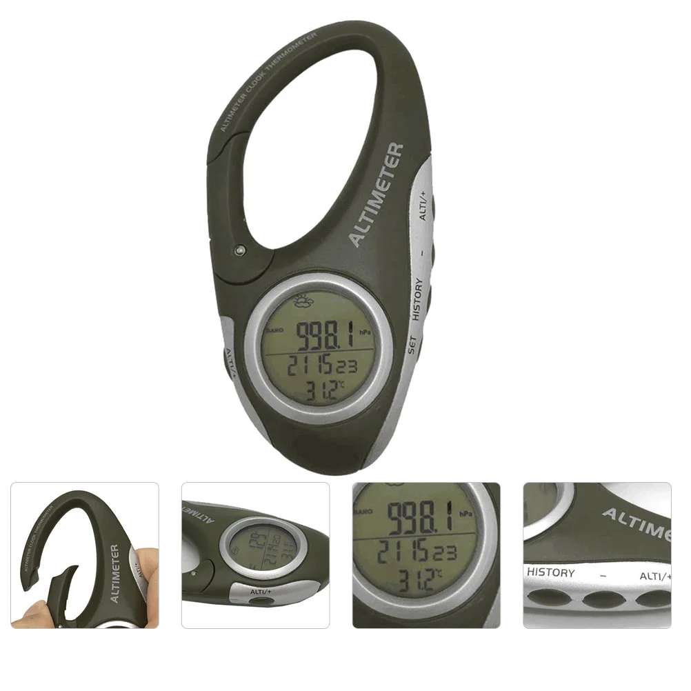 Fishing Barometer Carabiner Barometer Digital Barometer Handheld Barometer Keychup Carabiner Altimeter Pocket Handheld Altimeter