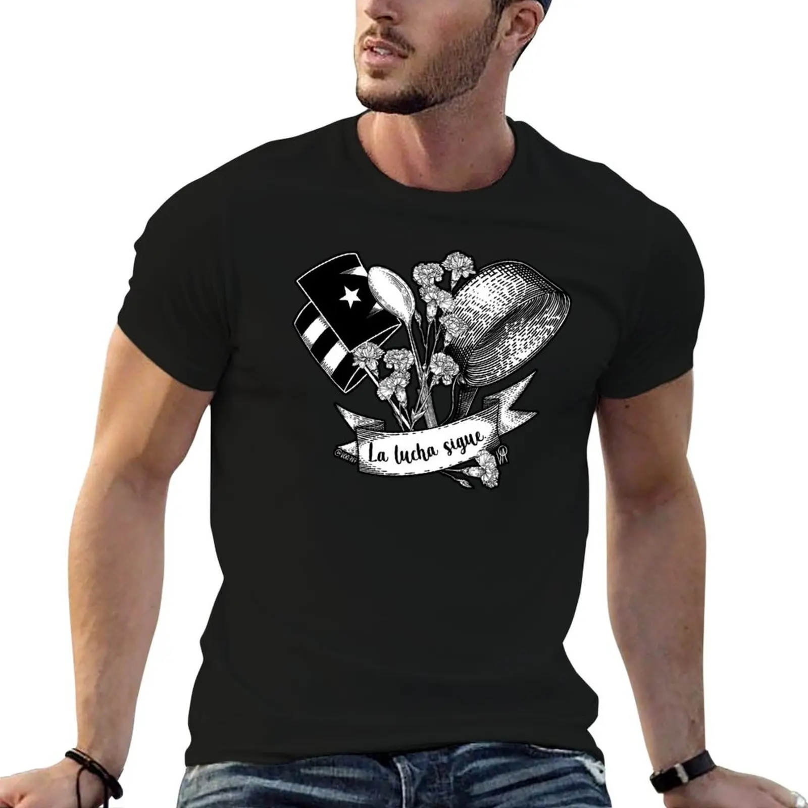 La Lucha Sigue T-Shirt Plus Size Summer Casual T-Shirt
