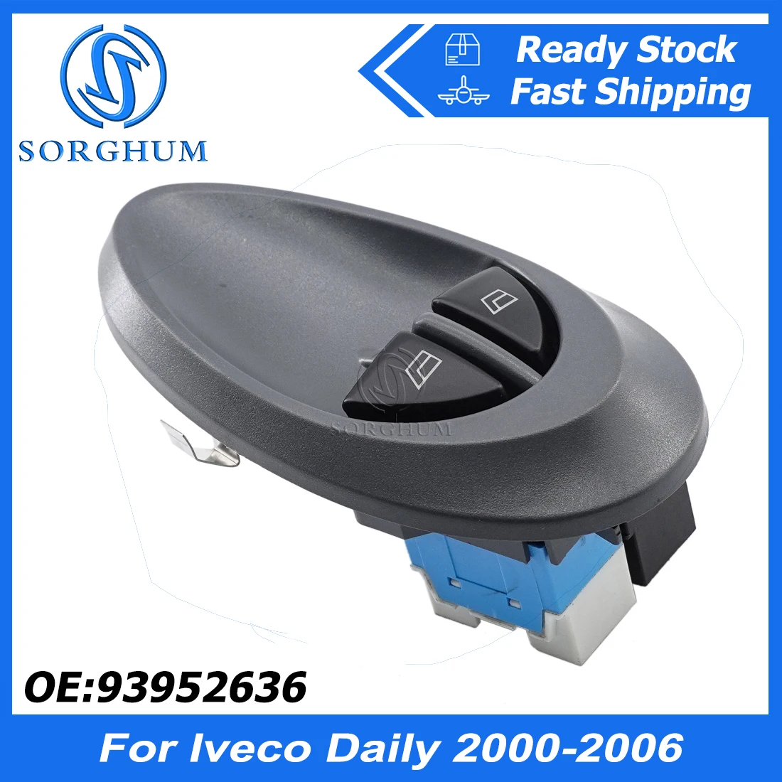 SORGHUM Power Control Window Regulator Button Left Front For Iveco Daily 2000 2001 2002 2003 2004 2005 2006 93952636 500321134