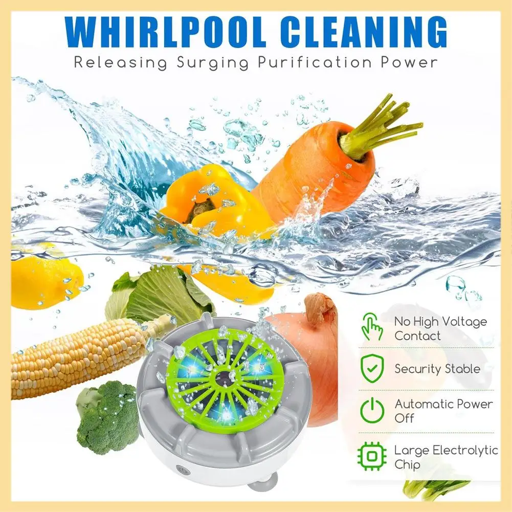 

GOOD-Fruit&Vegetable Cleaning Machine USB Fruit Cleaner Device, Portable Food Purifier For Meat