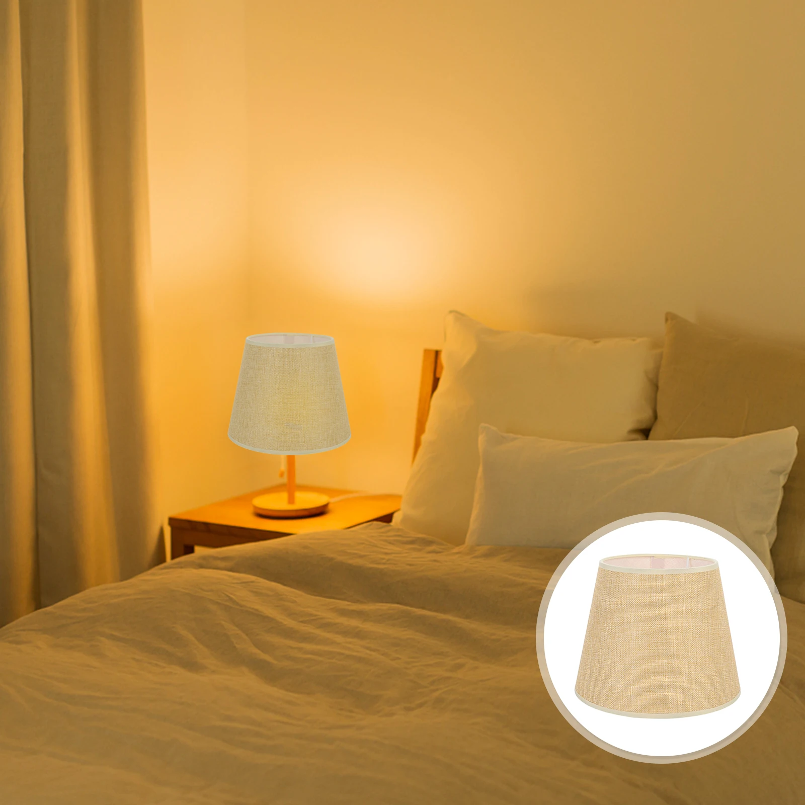 

Cloth Lampshade Wall Lamp Cover Cloth Lampshade Dust 12 Inch Warm Atmosphere Lighting Lamp Cover Shades Bedroom