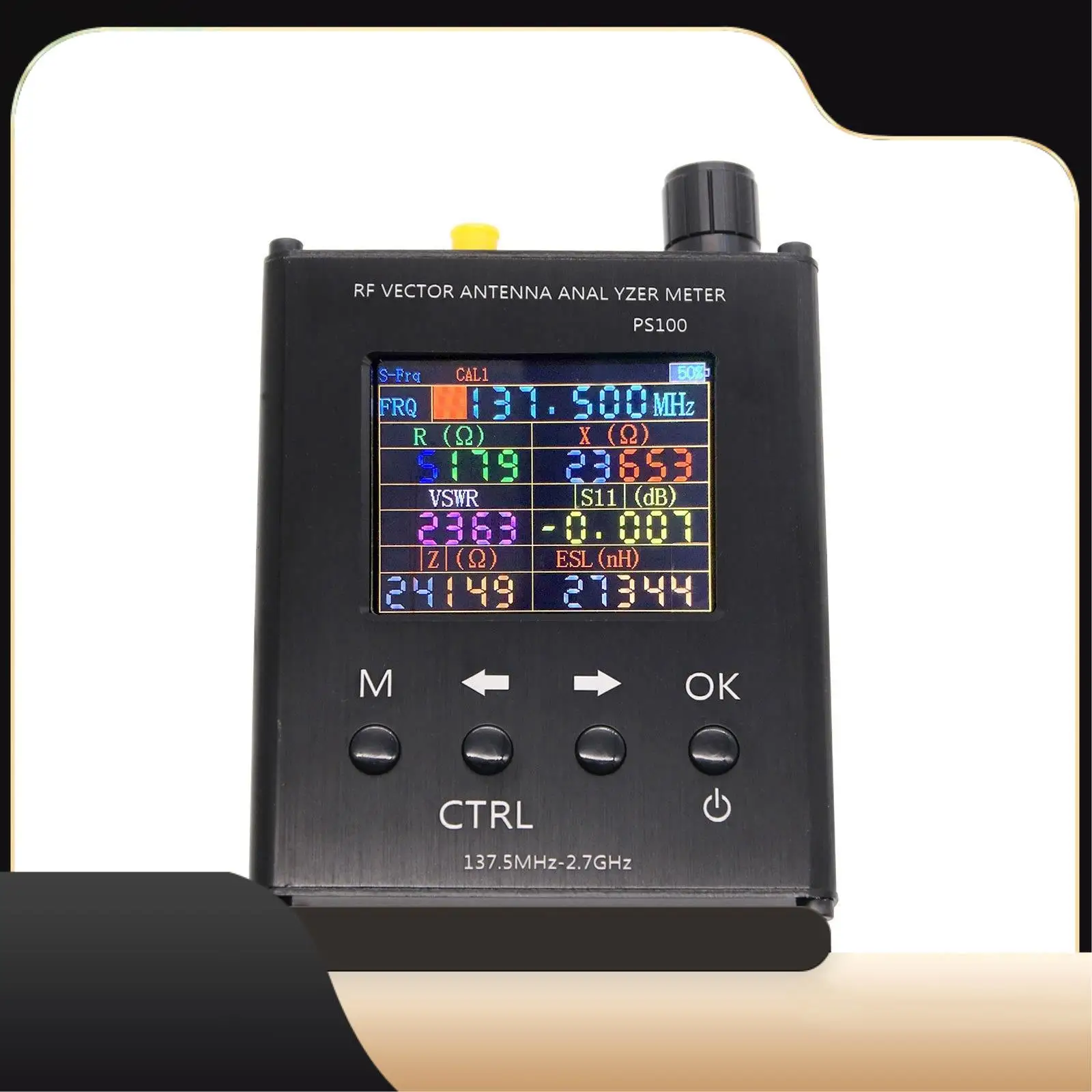 

N1201SA+ 137.5Mhz - 2.7Ghz UV RF Antenna Analyzer SWR Meter Tester With Aluminum Alloy Shell PS100-T44C
