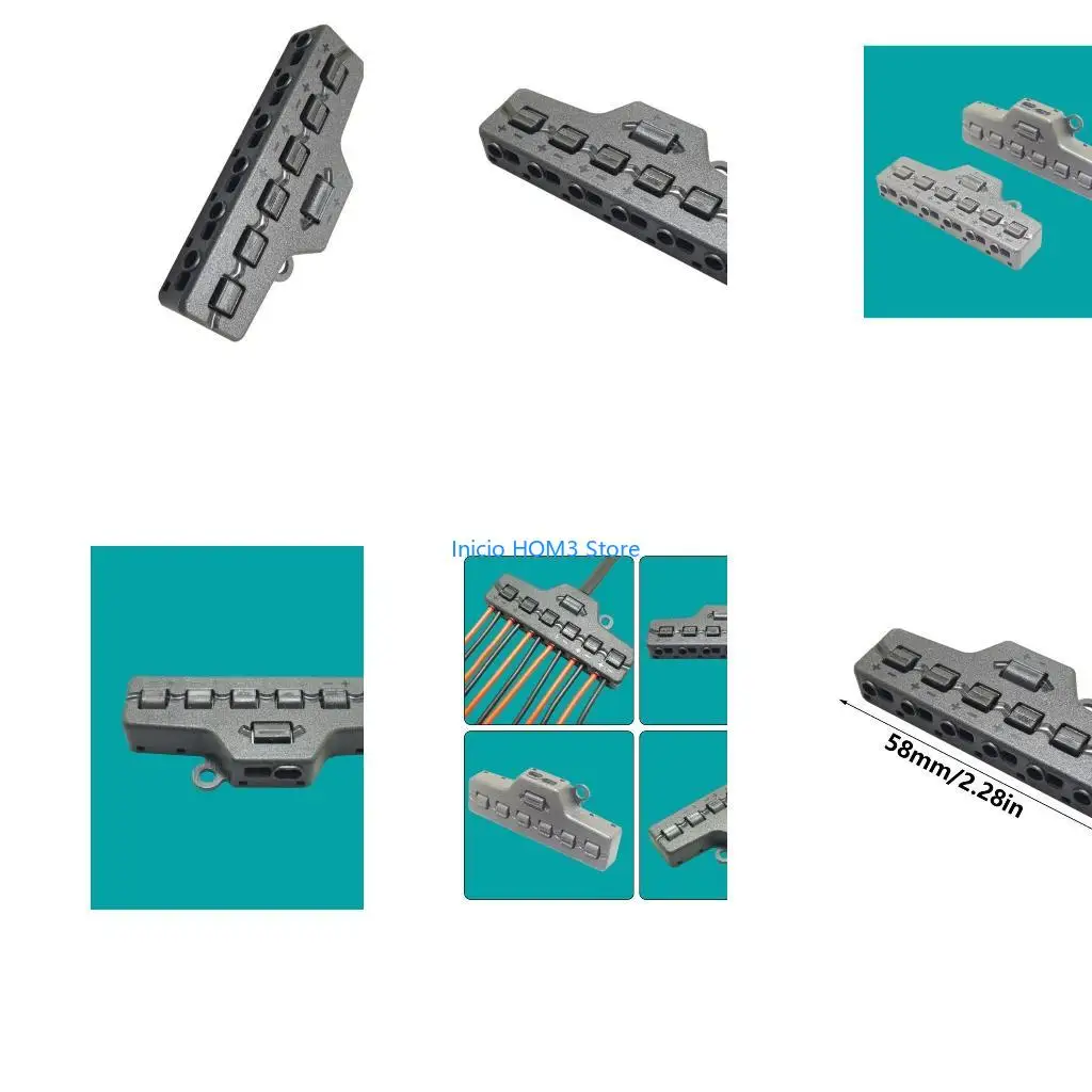A5YD Circuit LED Strips Splitter 1 In 6 Out Quick Connection Distribution Connector