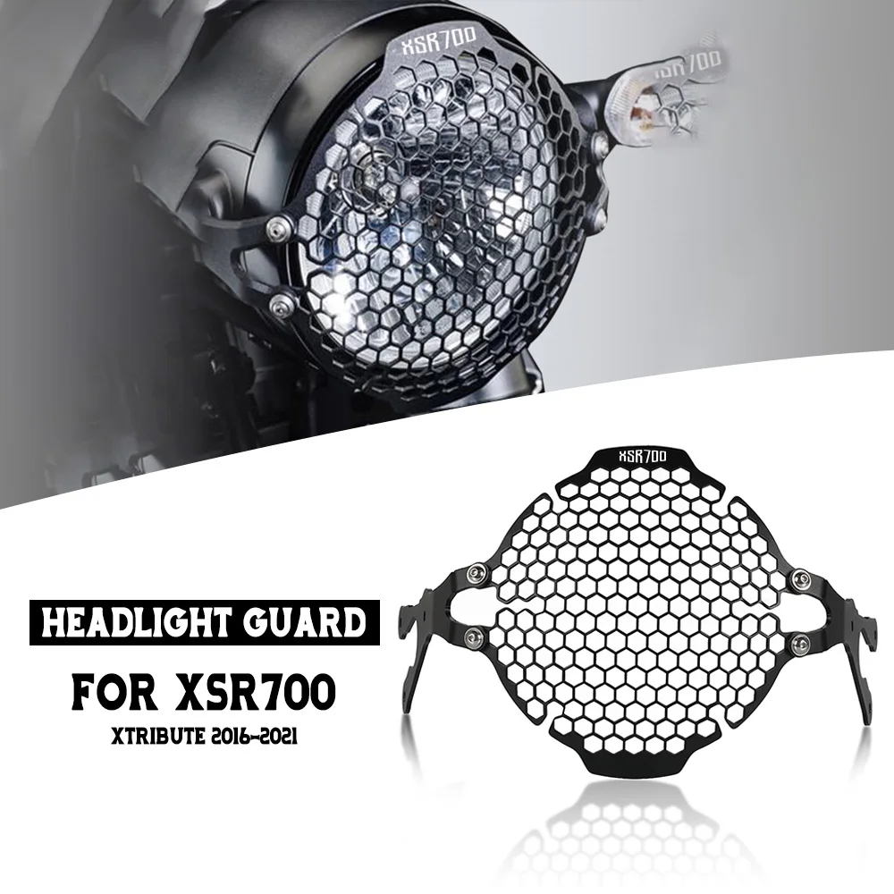 

Для Yamaha XSR700 XTribute 2016 2017 2018 2019 2020 2021, аксессуары для мотоциклов, защита для фар, сетчатая решетка для фар