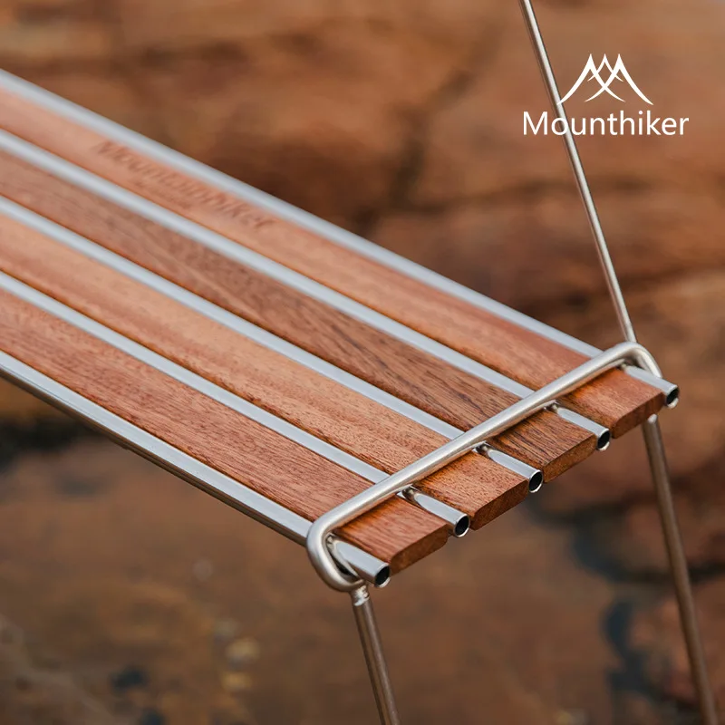 

Outdoor Camping Rack Mountainhiker Practical 304 Stainless Steel Sabili Wood Folding Detachable Family Picnic Rack Small A Table