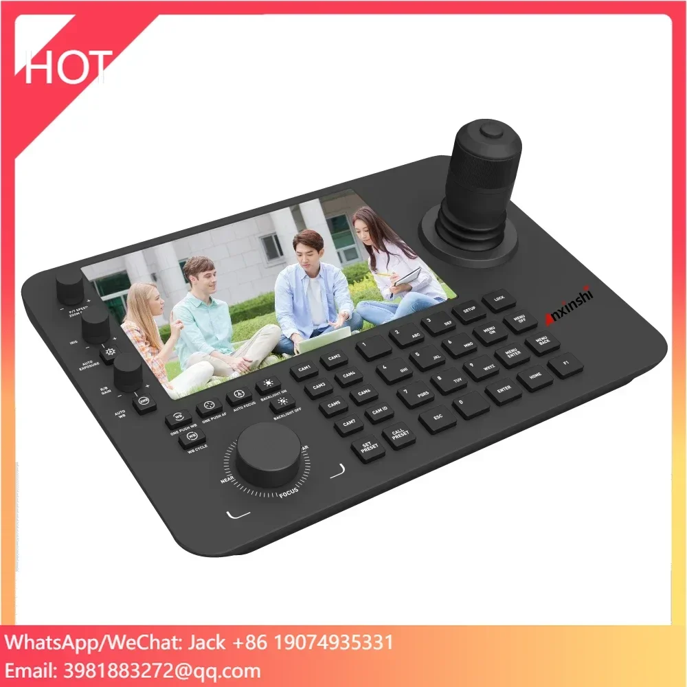 NEW NETWORK VIDEO CONFERENCE PTZ CONTROLLER Touch Screen 4D Joystick RS485/RS422 USB Keyboard Controller
