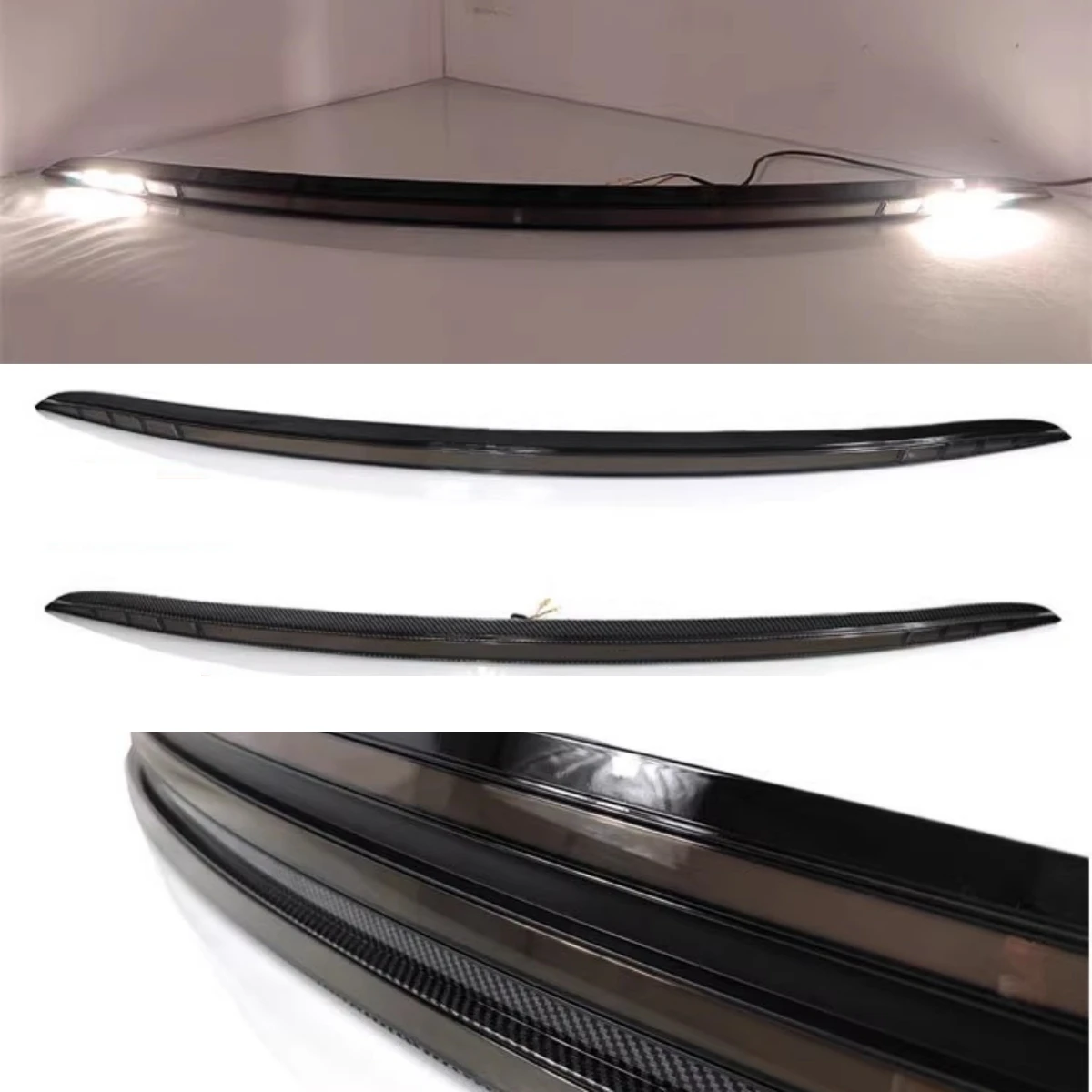 LED Rear Through Taillight for Tesla Model S 2014-2020 Modified New Style Brake Lamp Reverse Light Turn Signal