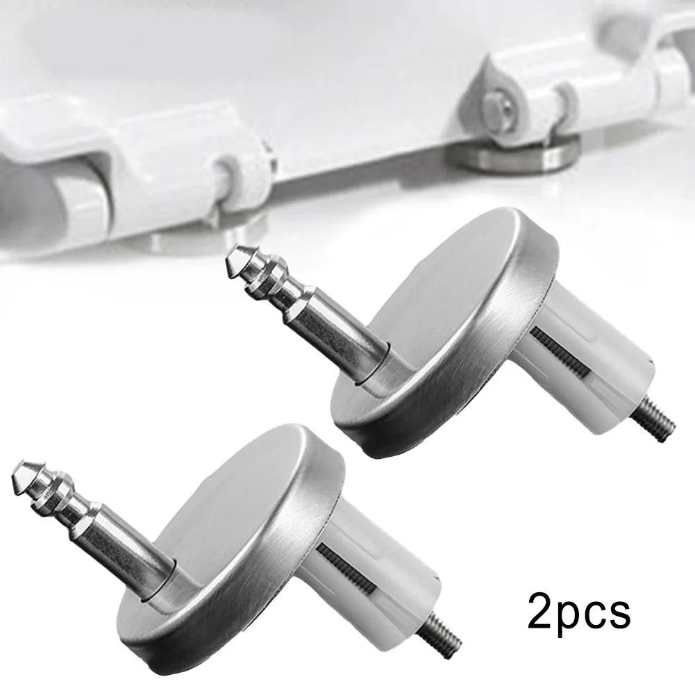 2Pc Toilet Lid Hinges Top Fix Hinge Mountings Replacement Release Quick Screws Fixing Bolts For Toilet Bathroom Acces 45/55/60mm