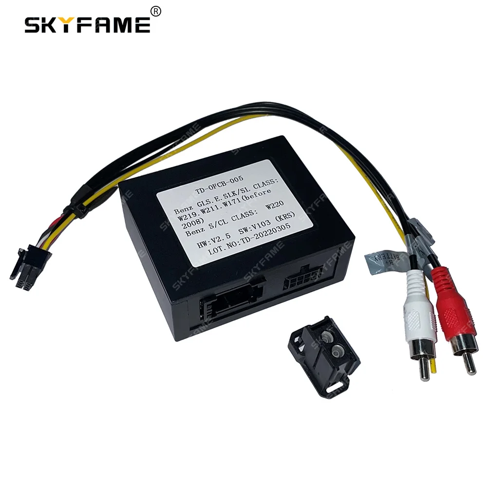 

SKYFAME Car Most Aux Optical Fiber Decoder Box Amplifier Decoding Adapter For Benz CLS E S Class SLK SL W219 W211 W171 W220