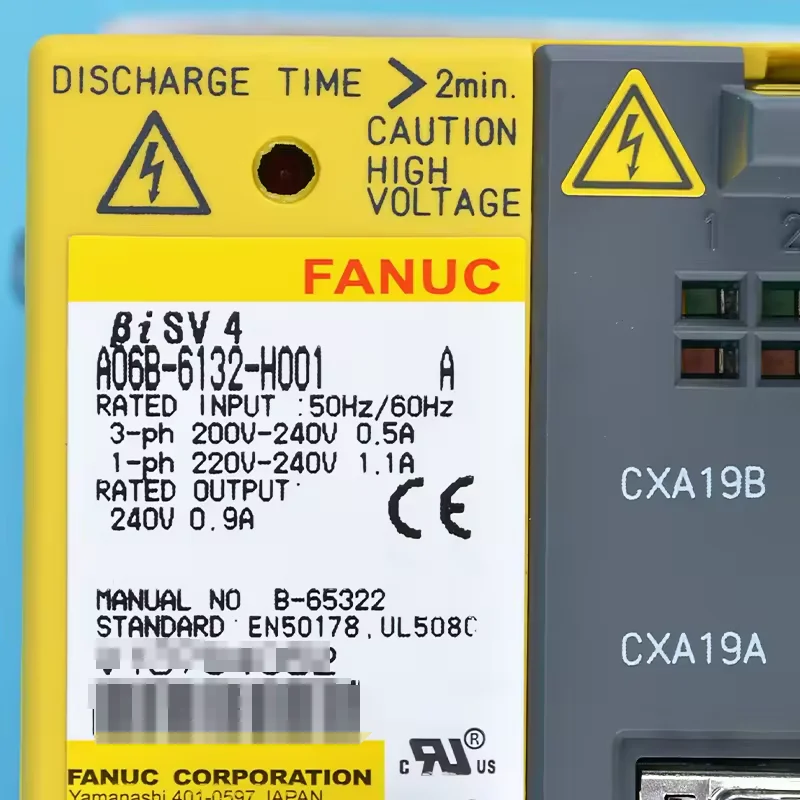 A06B-6132-H001 Fanuc Servo Drive Power Supply Module Tested Ok A06B 6132 H001