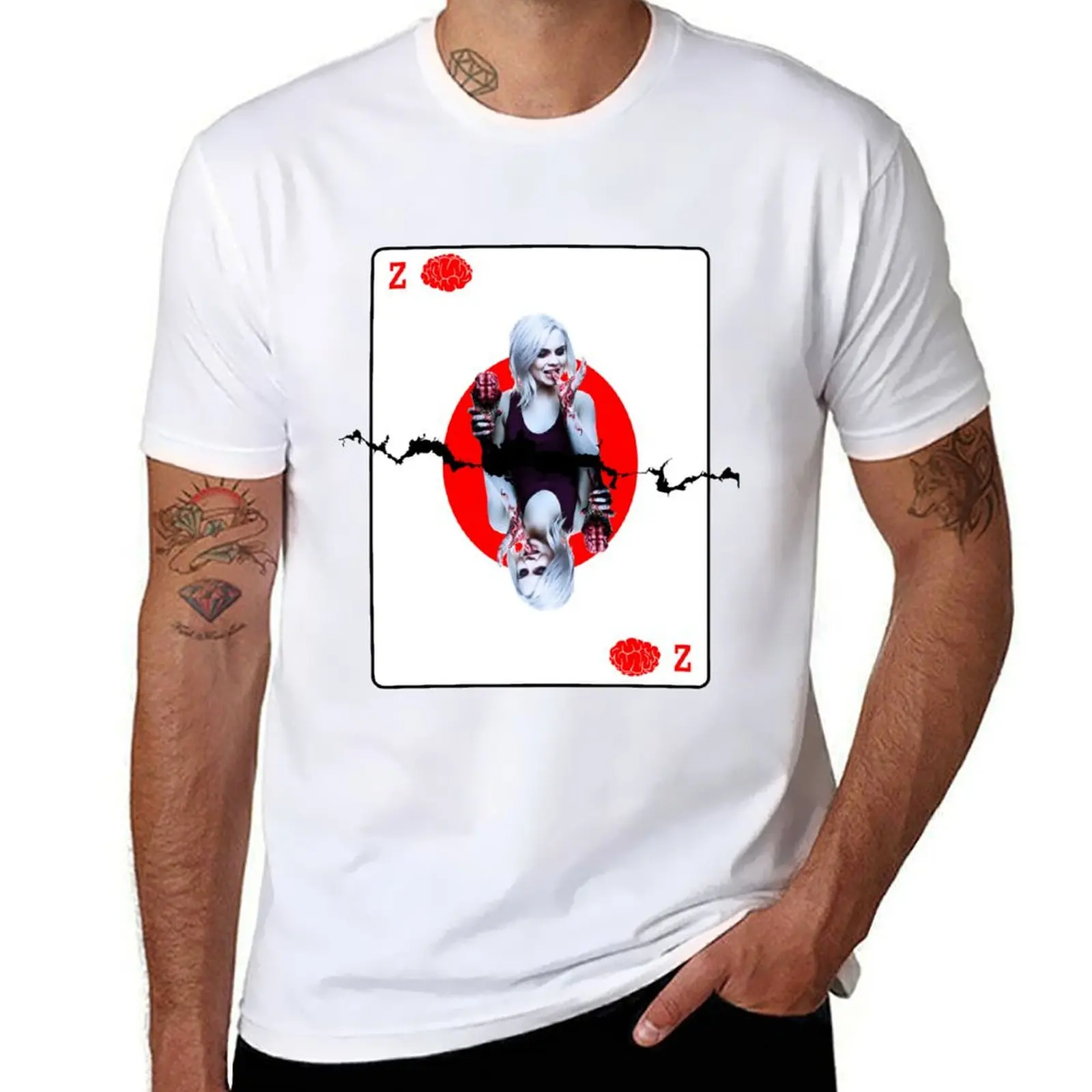 

IZOMBIE CARD T-Shirt t shirts for man graphic funny t shirts cotton 100% T-Shirt