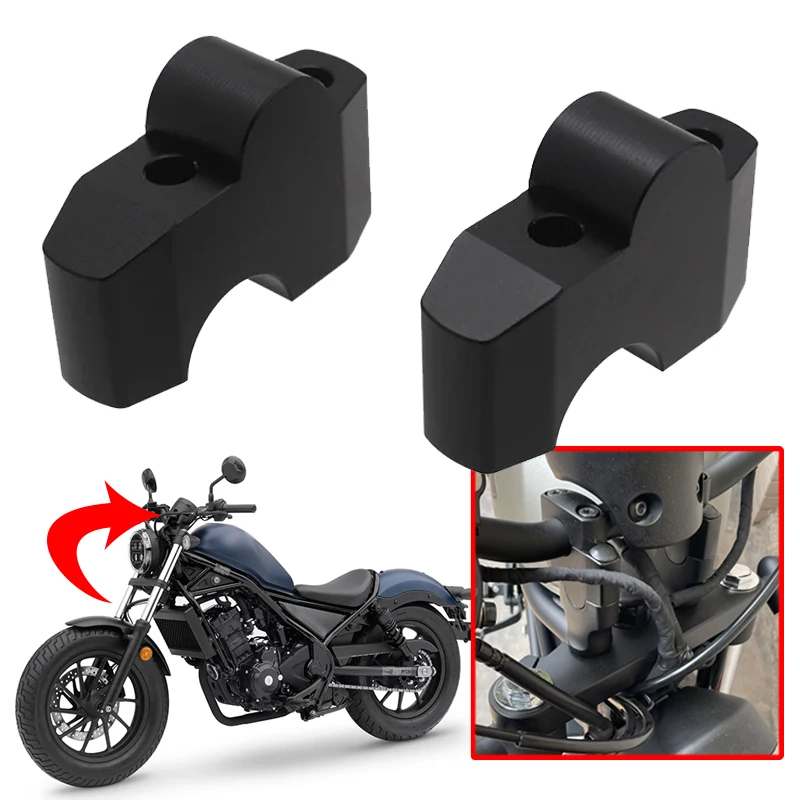 

Motorcycle CNC Aluminum Alloy Handlebar High Lifter Risers Refit Parts Fit For HONDA Rebel 1100 CMX1100 2017-2023 Accessories