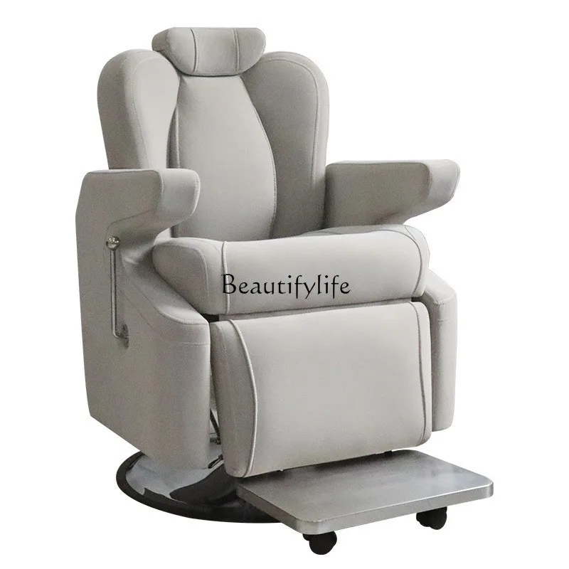 High-end hair care can be reclined beauty salon lift barber chair special perm, dyeing and cutting stool for hair salon