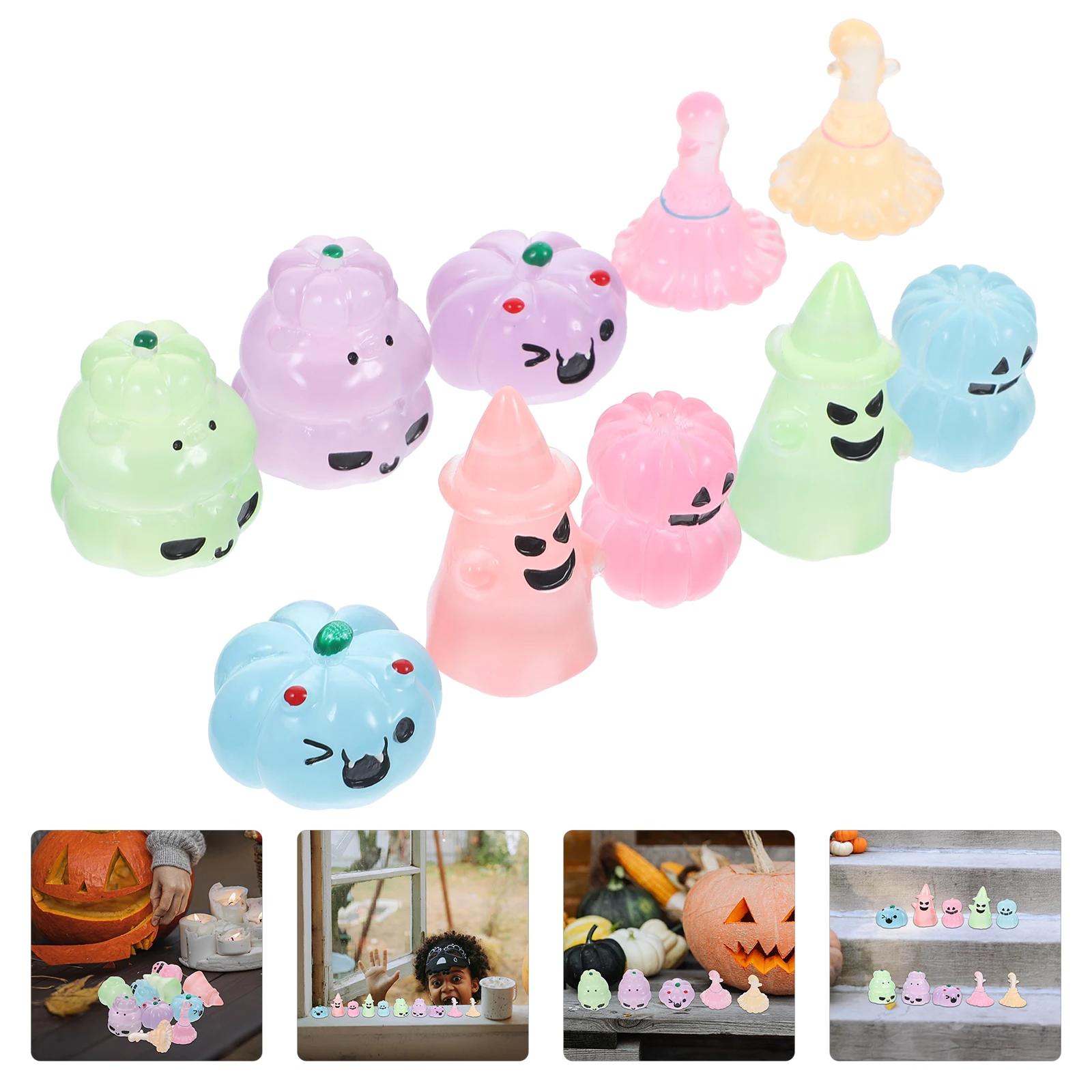 Haushalt leuchtende Ornamente Dekorationen Party Harz Halloween Garten Figur Miniaturen für Puppenhaus