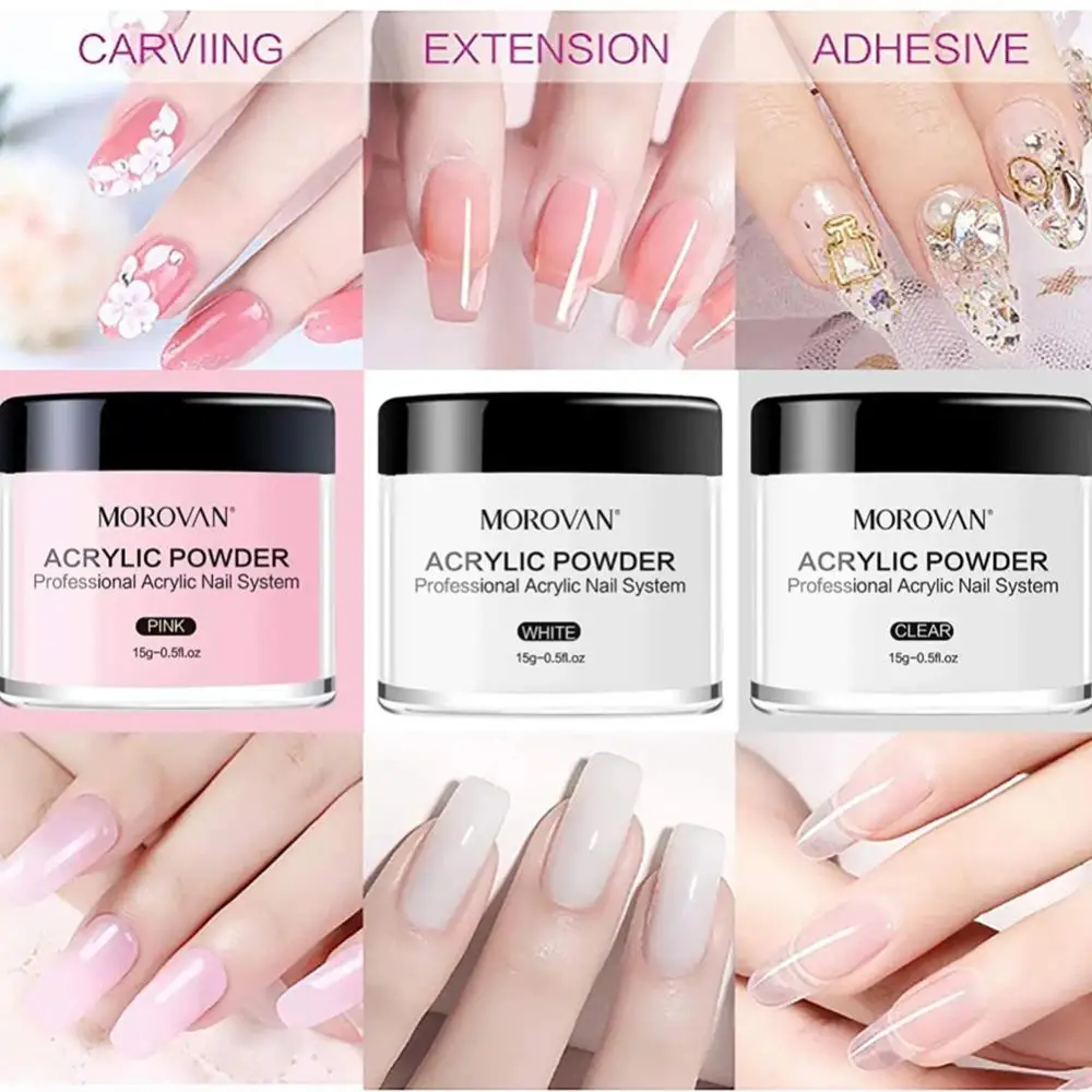 Conjunto profissional de gel com cortadores de unhas, Kits de pó acrílico, esmaltes, acessórios de manicure, toda a secagem, 2023