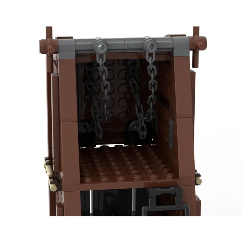 中世の城モデル Moc ビルディングブロック中世包囲タワー技術モジュラーレンガ DIY 組立建設おもちゃギフト